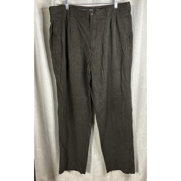 Tommy Bahama Pants Mens 38x34 Brown St Thomas Silk Classic Straight Leg - Picture 1 of 4